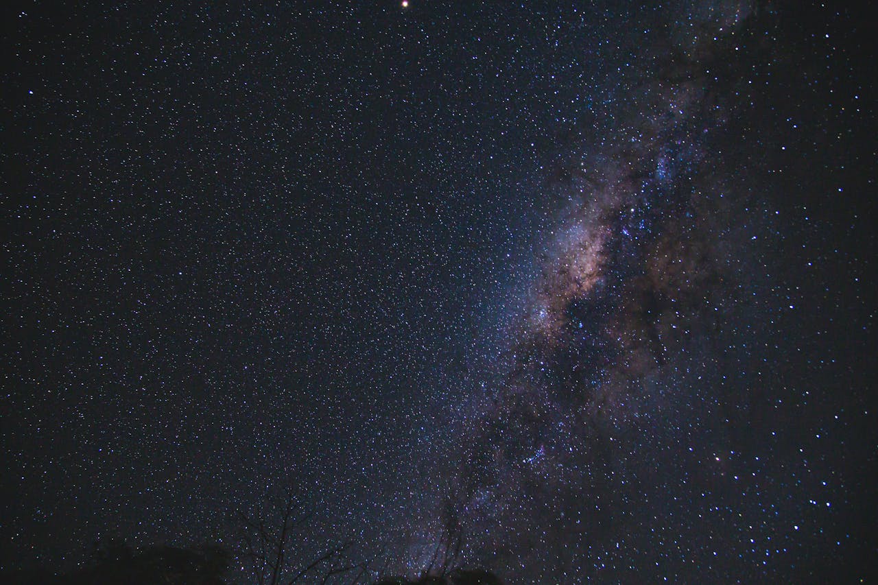 Services-02 Capture of a serene night sky showcasing the Milky Way full of stars.
